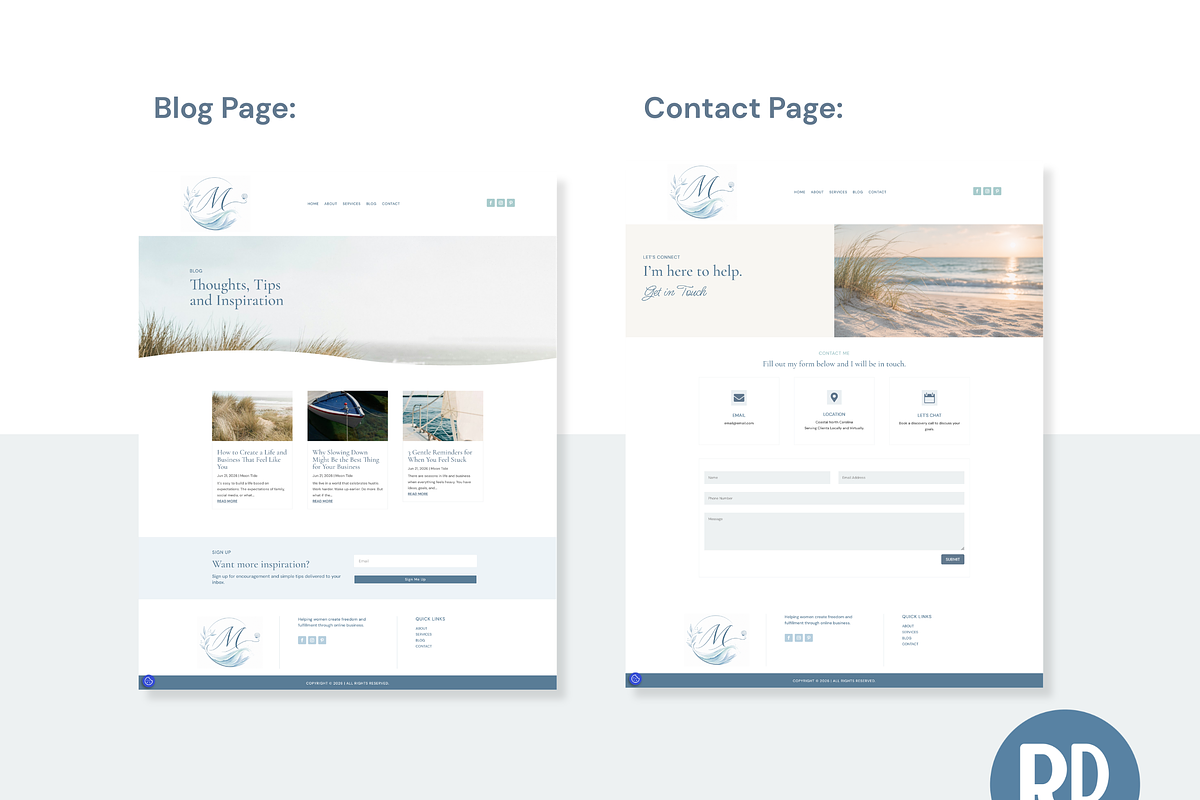Divi Wordpress Template Moon Tide, a WordPress Template by RissDesign (Photo 3 of 4)
