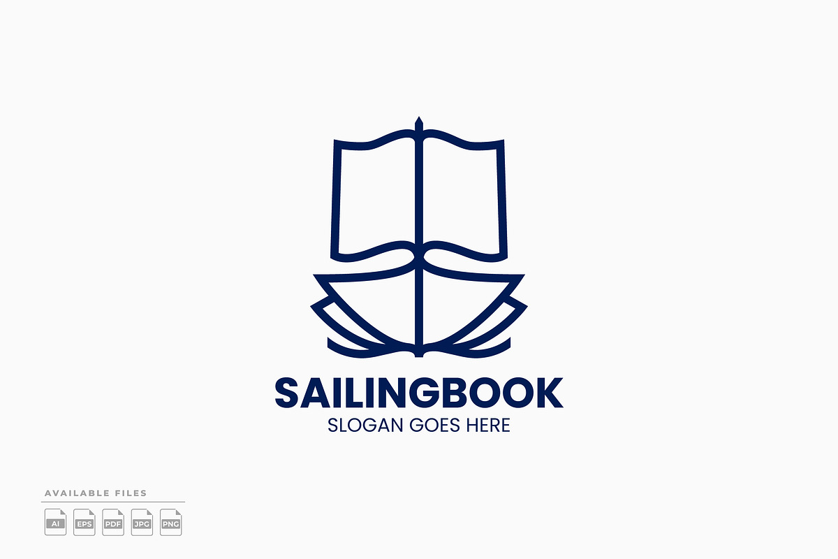 Sailing Book Logo, a Branding & Logo Template by Zeer Graphic