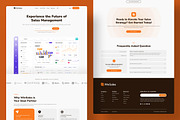 Sales Management Web Landing Page, a Landing Page Template by UICreative (Thumbnail 4 of 4)