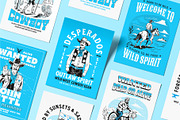 Cowboy Vector Illustration Set, a Person Illustration by Creative Stall (Thumbnail 4 of 7)