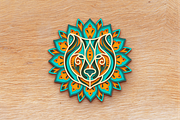 Bear 3D Mandala - SVG Laser cut file, an Object Graphic by Arshad Ali (Thumbnail 5 of 8)
