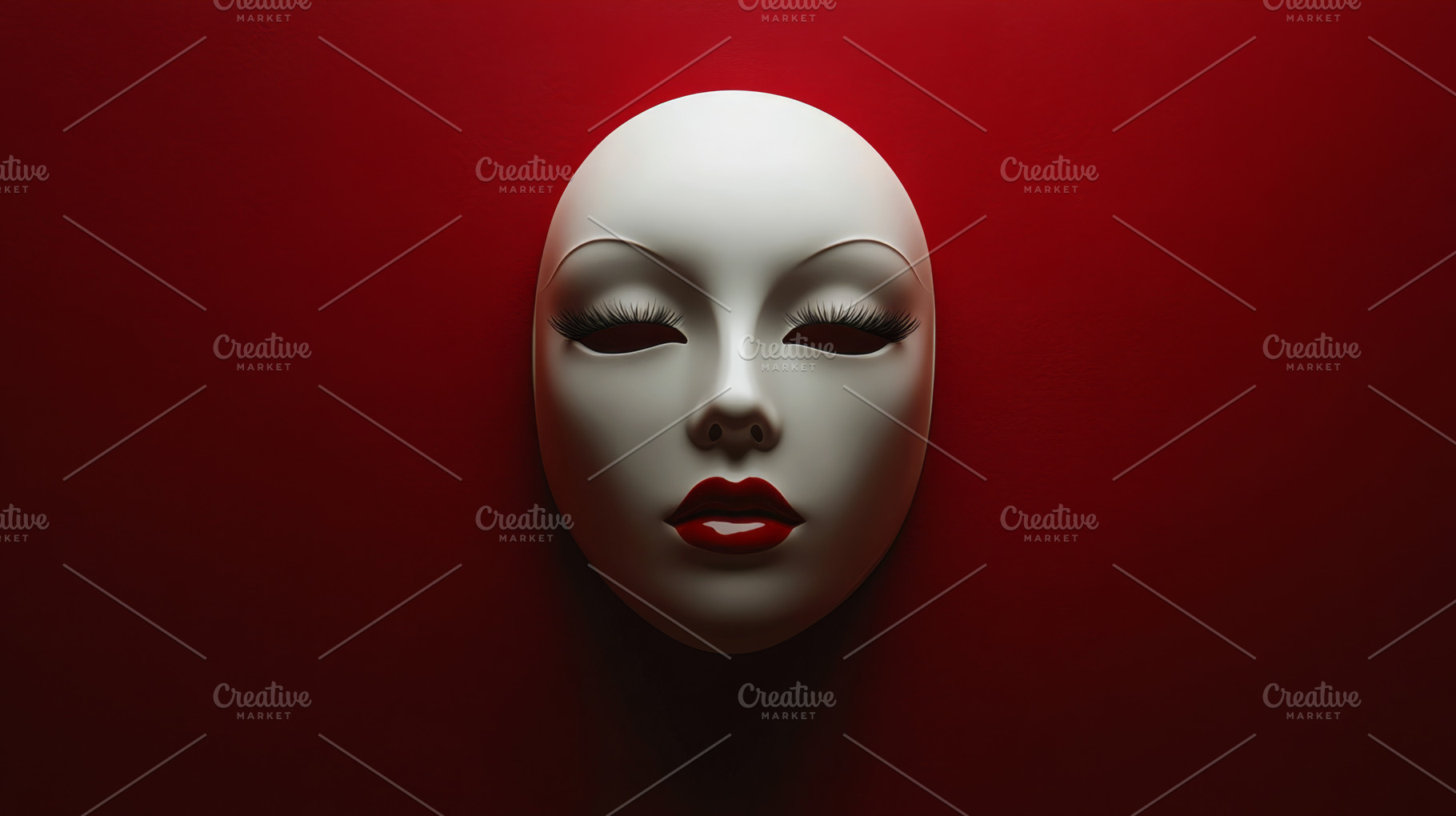 Mysterious Artistic Mask with Dramatic Lighting, an Abstract Photo by Natalia Klenova's Shop