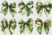 St. Patrick's Day Bow Clipart, an Illustration by DreamCafeArt (Thumbnail 2 of 6)