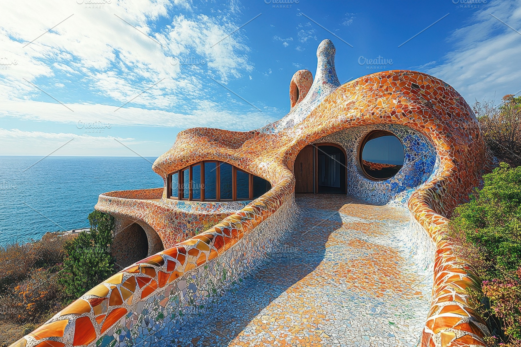 Unique coastal architecture showcase, a Photo by Tanuart