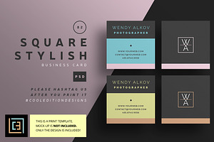 Square Stylish - Business Card 82