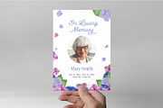 Purple Floral Funeral Program Flyer, a Flyer Template by BrandPacks (Thumbnail 6 of 8)