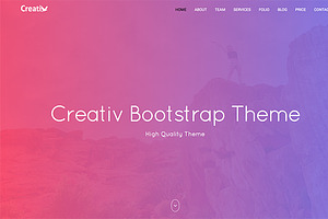 Creativ Bootstrap Landing page Theme