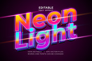 neon editable eps text effect bundle, a Plug-in Add-On by yokbisayok (Thumbnail 3 of 5)