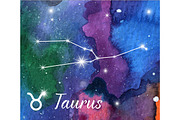 12 Zodiac signs on watercolor, a Texture Graphic by Sunshine Art Shop (Thumbnail 3 of 13)