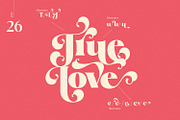 True Rose - Decorative Retro Serif, a Serif Font by creativemedialab (Thumbnail 4 of 12)