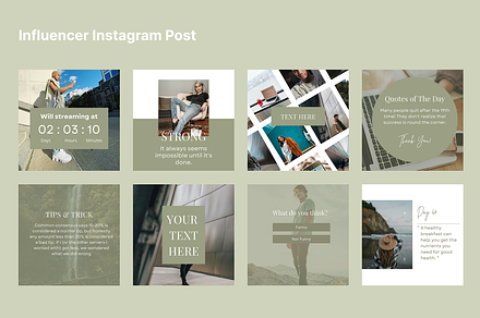 Influencer Social Media Template
