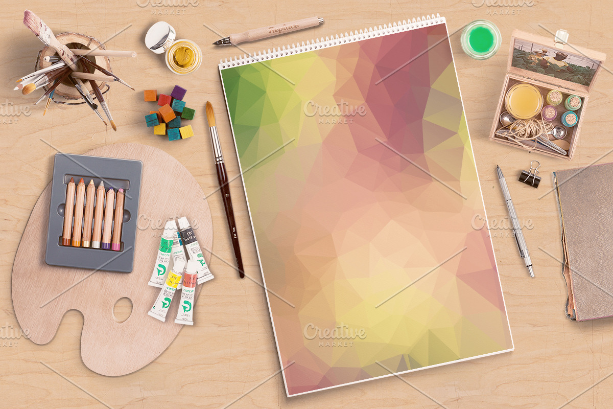 Low Poly Geometric Backgrounds (15), a Pattern Graphic by Pulp Creative Studios (Photo 5 of 6)