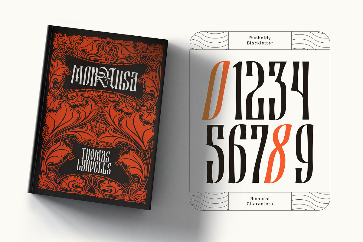 Runholdy Typeface, a Blackletter Font by alit design (Photo 13 of 15)