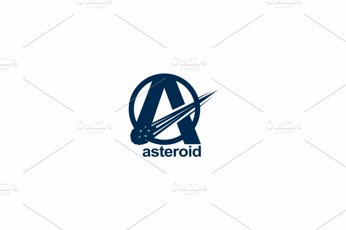 Asteroid Logo Template, a Branding & Logo Template by SymonDesign (Photo 1 of 3)