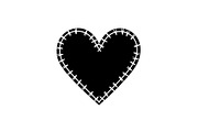 Stitched Heart Silhouette Vector Bun, an Illustration by Designs_River (Thumbnail 9 of 41)