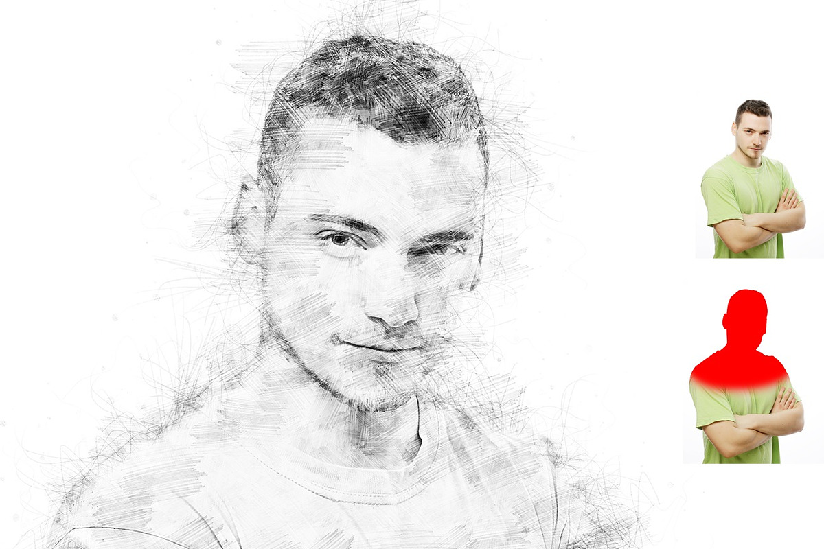 Artistic Pencil Sketch PS Action, an Action Add-On by MRI STUDIO (Photo 13 of 14)