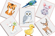 Animals Minimalist Cartoon Clipart, an Illustration by Creative Art (Thumbnail 4 of 9)