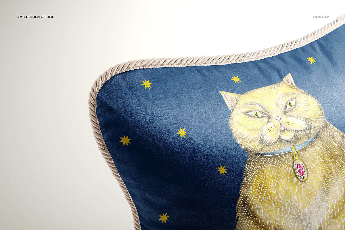 Silk Cushion with Braid Mockup Set, a Product Mockup by creatsy5 (Photo 13 of 20)