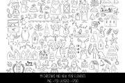 2026 Christmas and New year icon set, a Seasonal Illustration by SaintPic illustrations (Thumbnail 1 of 4)