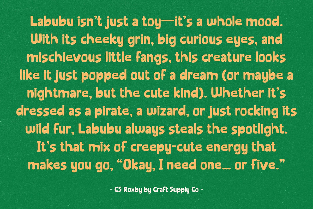 CS Roxby – Playful Handwritten Font, a Sans Serif Font by Craft Supply Co. (Photo 3 of 8)