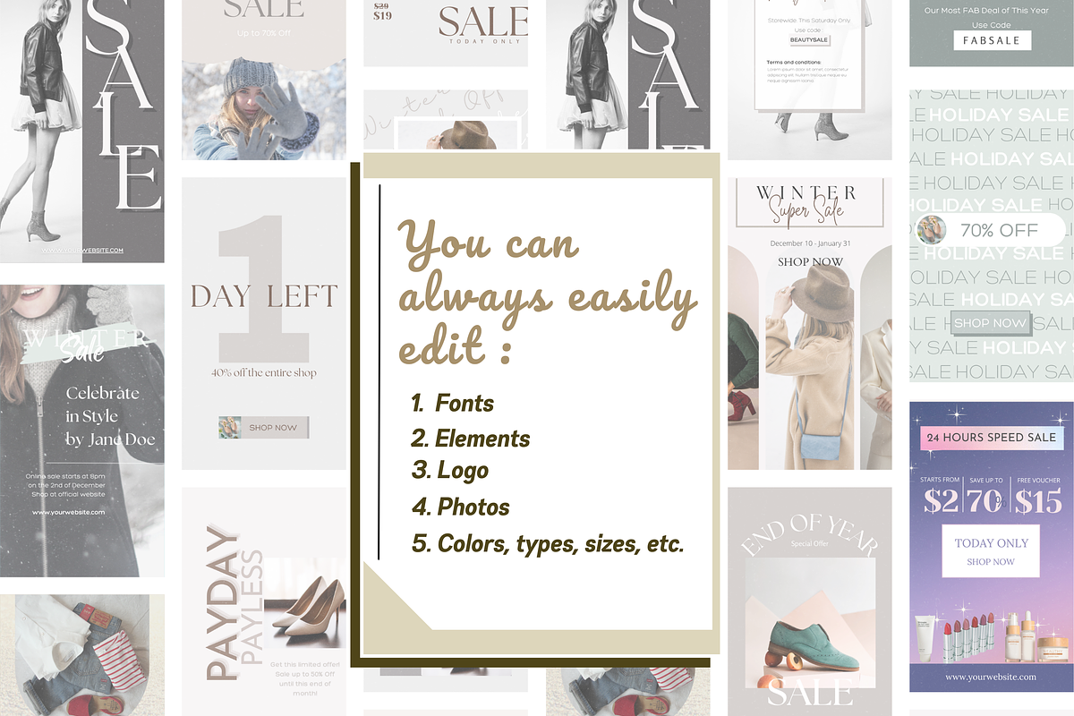 Instagram SALE Story Template, a Social Media Template by Kindelight (Photo 2 of 5)