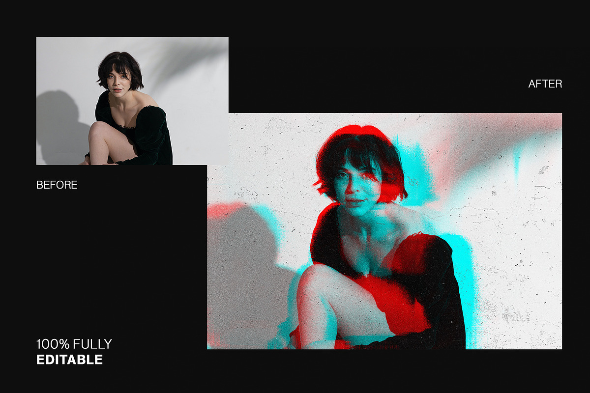 Glitch Photo Effect, a Layer Style Add-On by GlowGrid (Photo 2 of 5)
