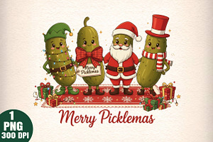 Funny Pickle Christmas PNG, an Illustration by Daily.Designs