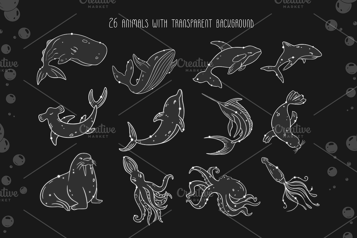  Underwater  Seaworld clipart, an Animal Illustration by Samnay Arts (Photo 2 of 7)