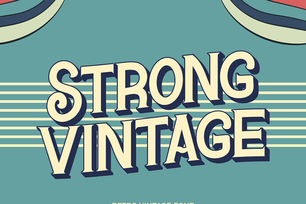 Strong Vintage | Serif Font Family, a Serif Font by MaxArt Foundry (Photo 2 of 9)