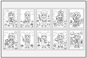 Girl Community Helpers Coloring Book, a Person Illustration by Lamia Emad (Thumbnail 3 of 5)