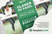 Padel Tennis Class Flyer Template, a Templates & Theme by TemplateCastleStore (Thumbnail 3 of 3)