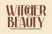 Withcher Beauty | Ligature Sans, a Sans Serif Font by Almeera Std (Thumbnail 1 of 9)