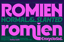 Romien — Bold Modern Classic Font