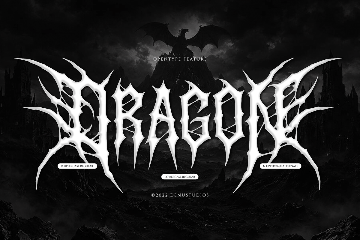 Razorth | Black Metal Font, a Blackletter Font by Denustudios (Photo 12 of 12)