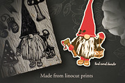 Victorian Goth Christmas Linocuts, a Decorative Illustration by WhiteRiverStudio (Thumbnail 5 of 10)