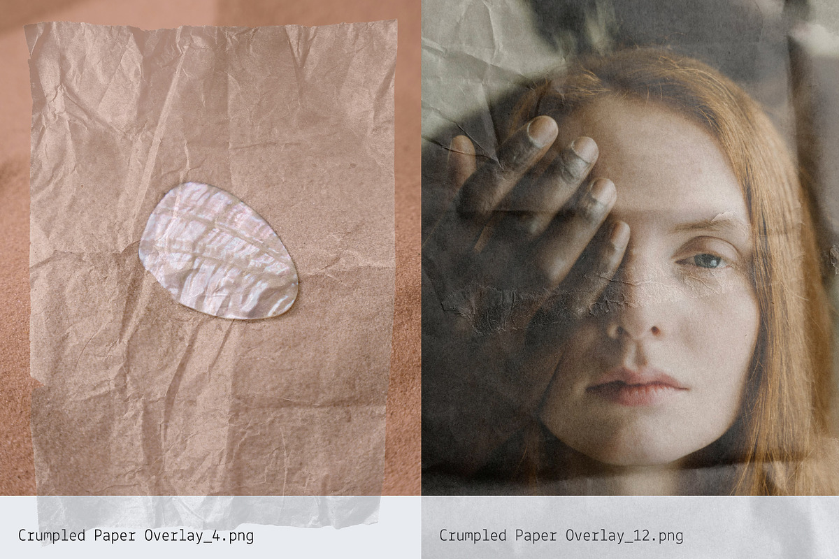 Crumpled: Paper Texture Overlays, a Texture Graphic by Anastasiia VNSK (Photo 14 of 19)