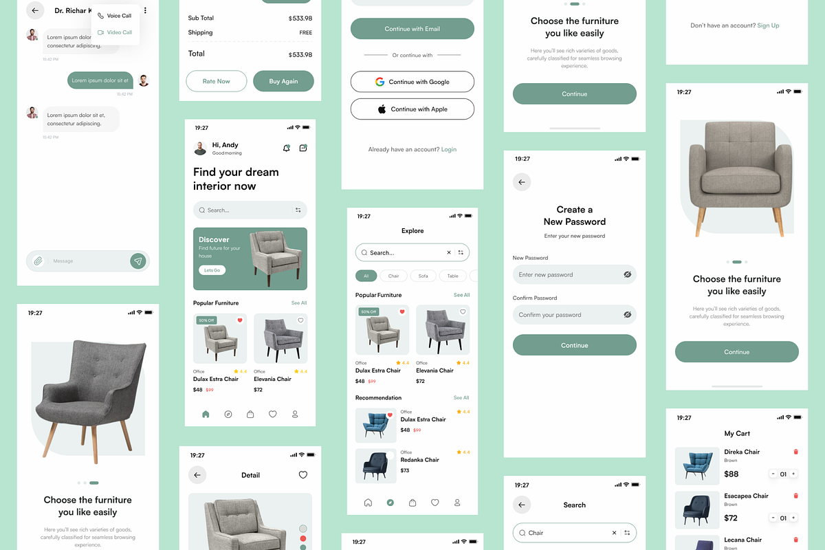 Pardex E-Commerce UI kit, an UI Kit Template by UiDex (Photo 4 of 6)