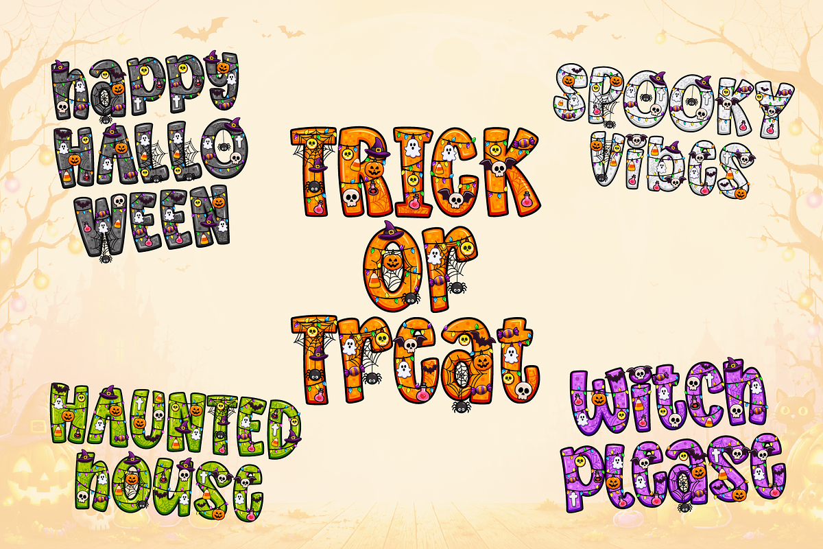 Halloween Parade - Color SVG Font, a Symbol Font by BBtypeStudios (Photo 3 of 10)