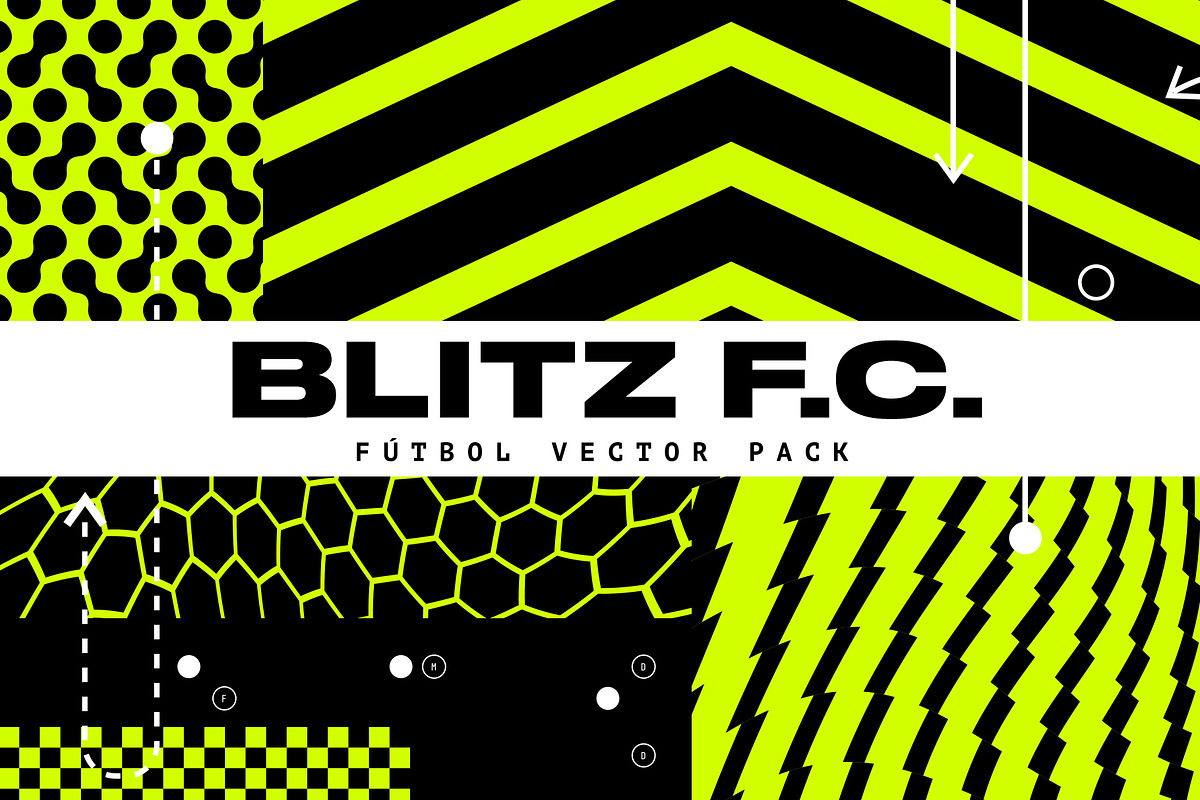 BLITZ F.C. - FUTBOL VECTOR PACK, a Pattern Graphic by GOAT Design Co. (Photo 1 of 8)