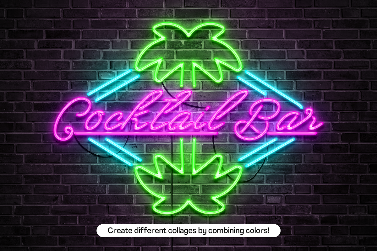 Neon Effect Mockup, a Product Mockup by Salih Kizilkaya (Photo 2 of 8)