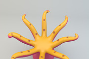 Cartoon Octopus, an Animal 3D Model by XYZ Space (Thumbnail 3 of 5)