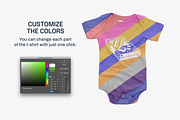 Bella Canvas 100B OnePiece Mockups, a Shirt Mockup by GraphicHero (Thumbnail 6 of 9)