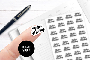Sticker mockup