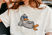 Funny Duck Quote PNG, an Object Illustration by DreamCafeArt (Thumbnail 3 of 6)