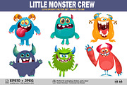 Silly Slimes - 6 Cute Monsters, a Seasonal Illustration by D R A W K M A N (Thumbnail 1 of 6)