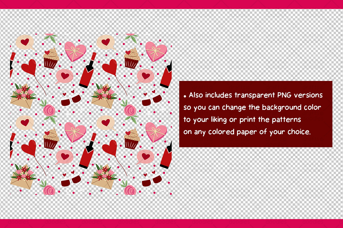 Valentine's Day Graphic Set, a Pattern Graphic by Drafts n Doodles (Photo 6 of 6)