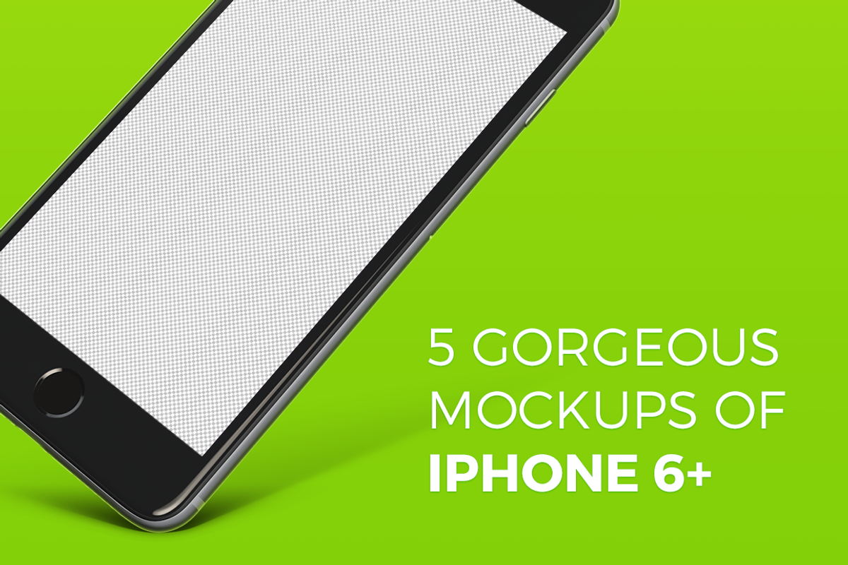 5 gorgeous mockups of iPhone 6+, an iPhone Mockup by Shakuro (Photo 1 of 5)