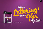 XXII Awesome Script, a Script Font by Doubletwo Studios (Thumbnail 11 of 11)