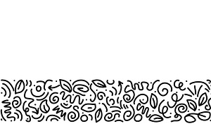 Ink swirls, swirls, waves, leaves, an Illustration by Tati_Kli
