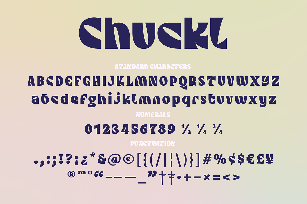 Chuckl | A Bold Display Typeface, a Sans Serif Font by Ayca Atalay (Photo 6 of 6)